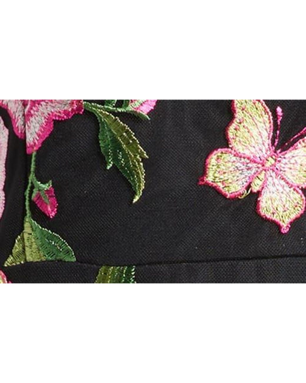 slim fit dress slacks Purple and White Butterfly Print Fit and Flare Cotton Dress – Olivia Dress main image 1