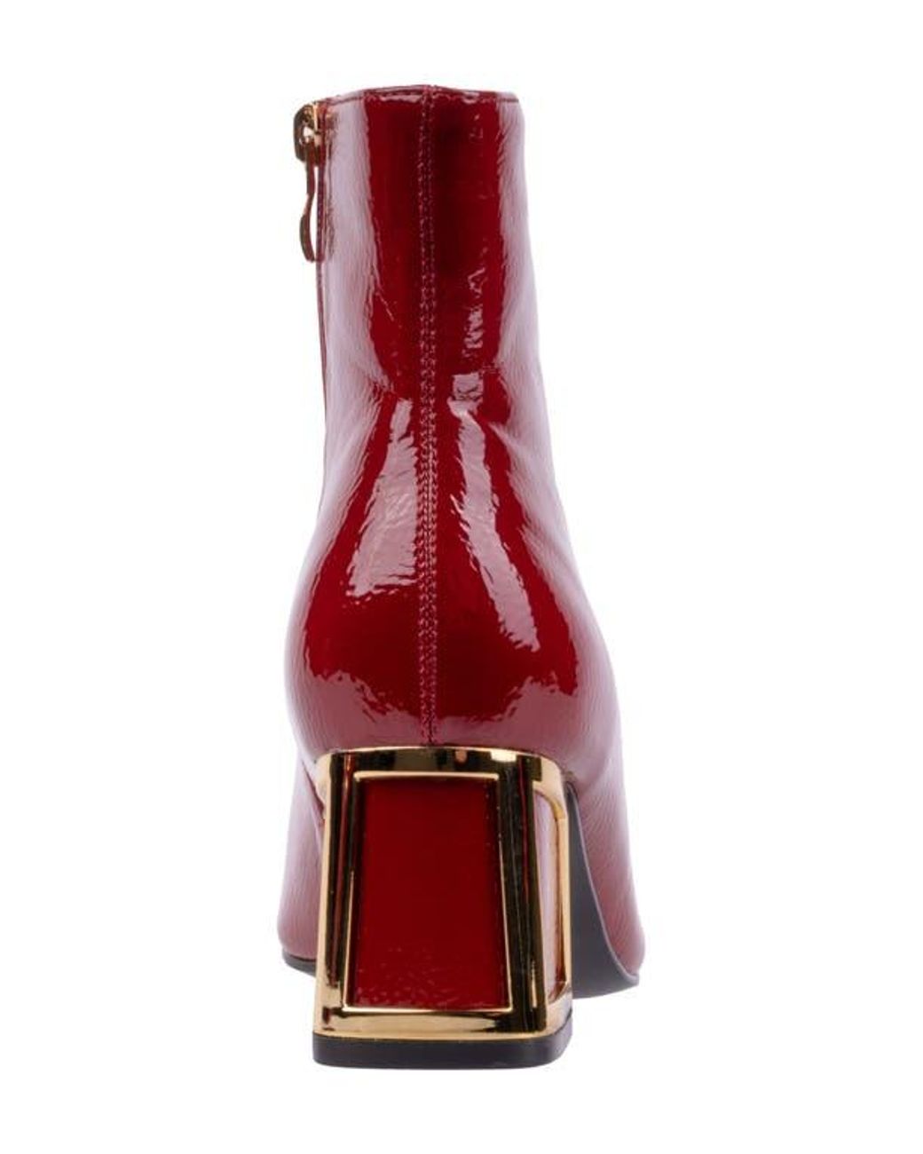 Ninety Union Red Brooke Block Heel Boot