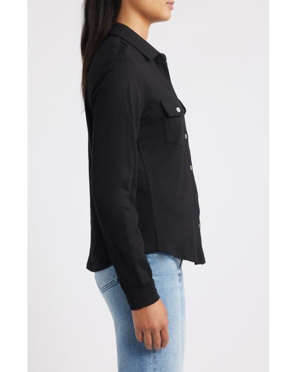 Apny Black Western Button-Up Shirt
