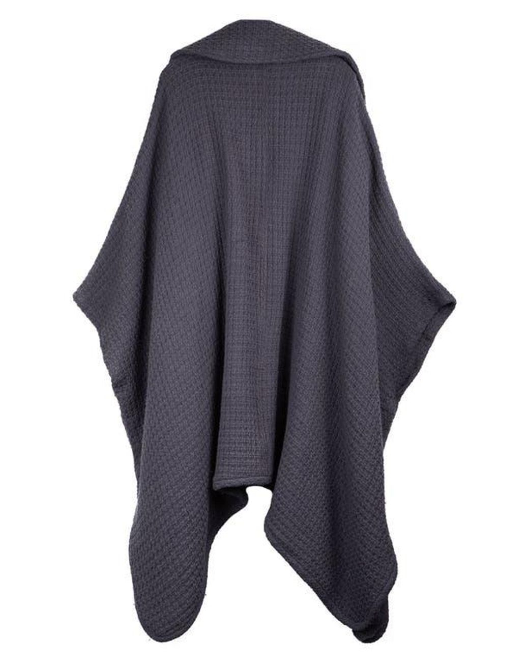 Saachi Gray Waffle Drape Jacket