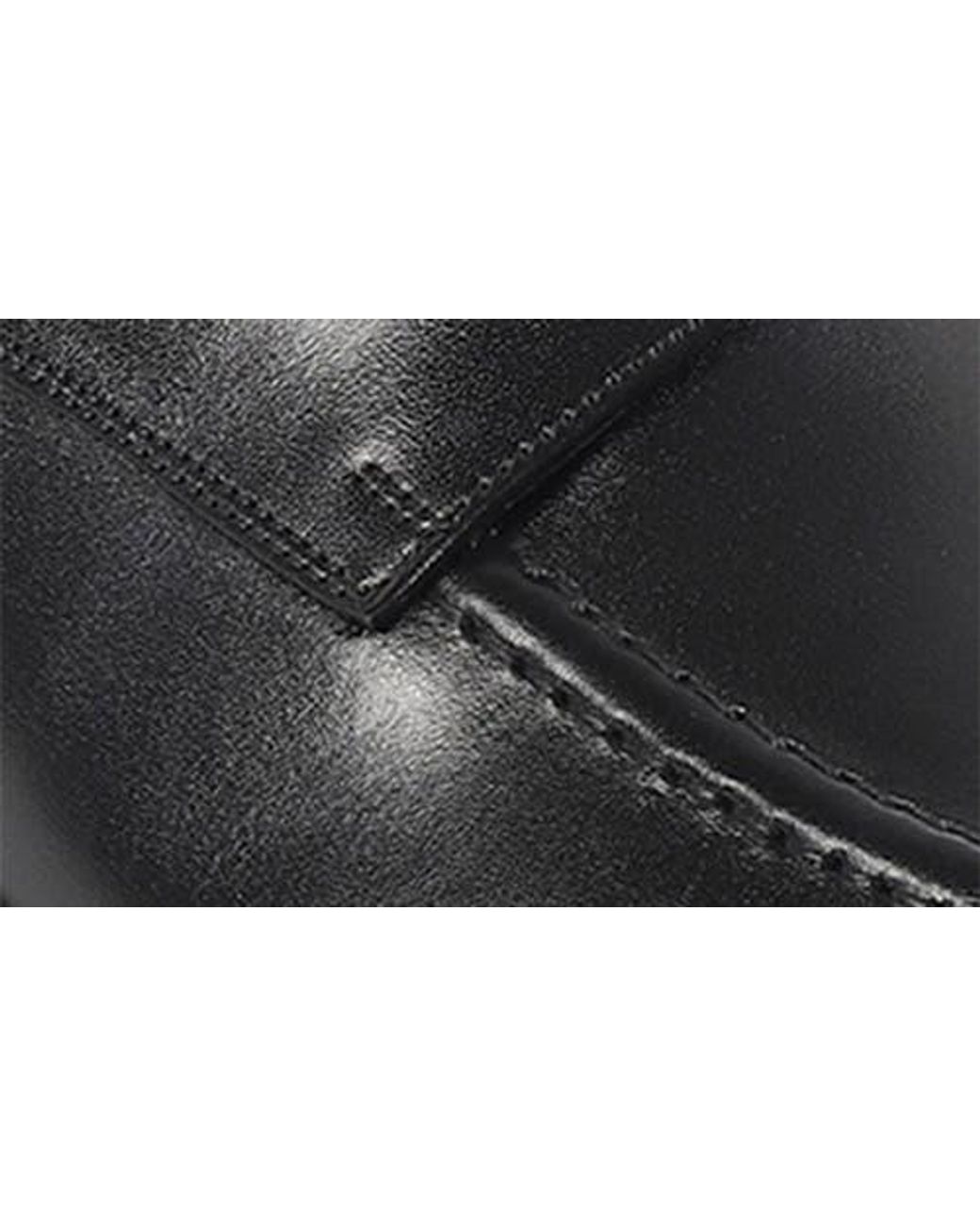 VELLAPAIS Black Warwick Apron Toe Derby for men