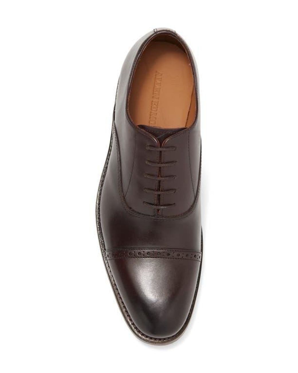 Allen Edmonds Brown Brady Cap Toe Oxford for men