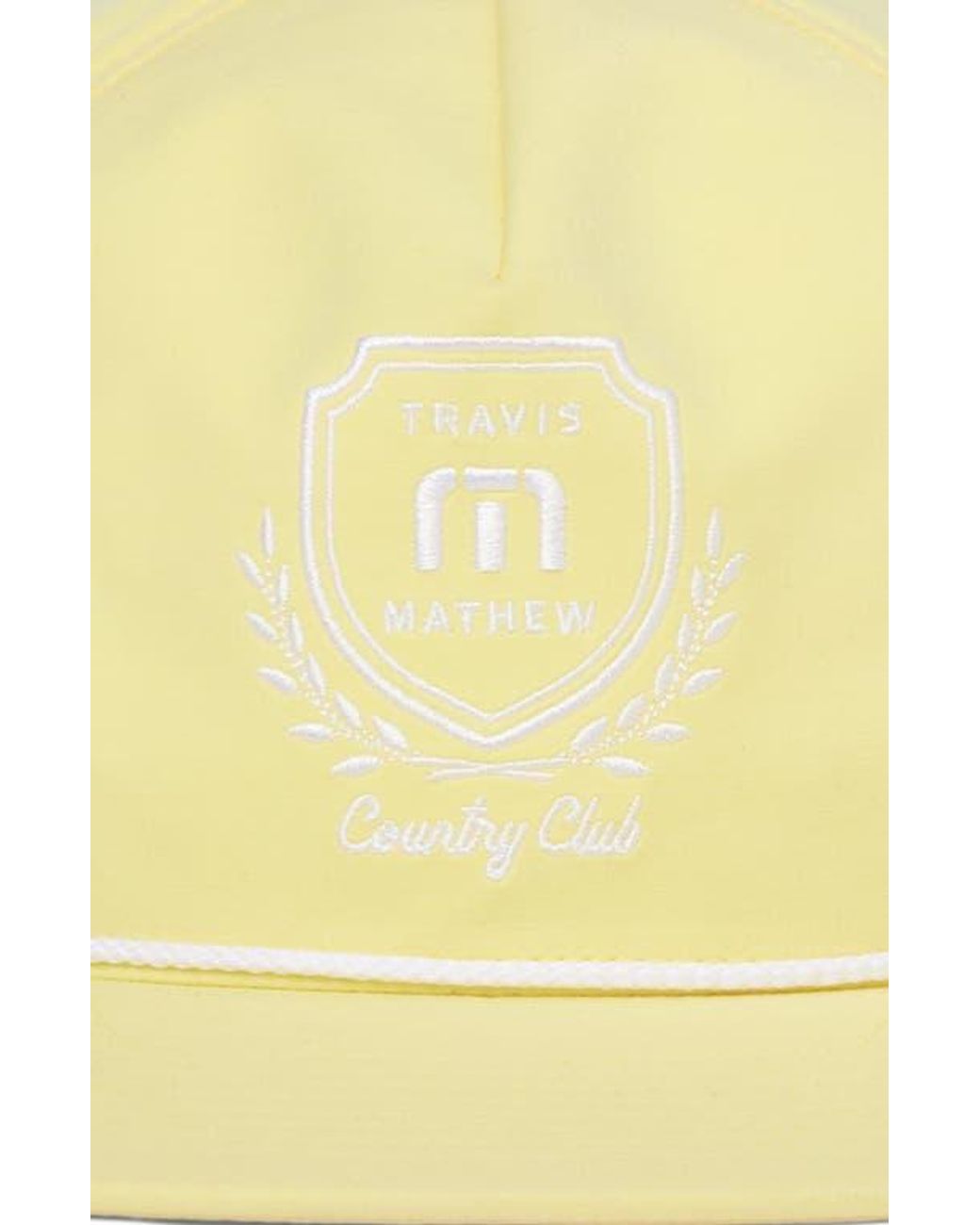 Travis Mathew Yellow Local Favorite Snapback Baseball Cap for men