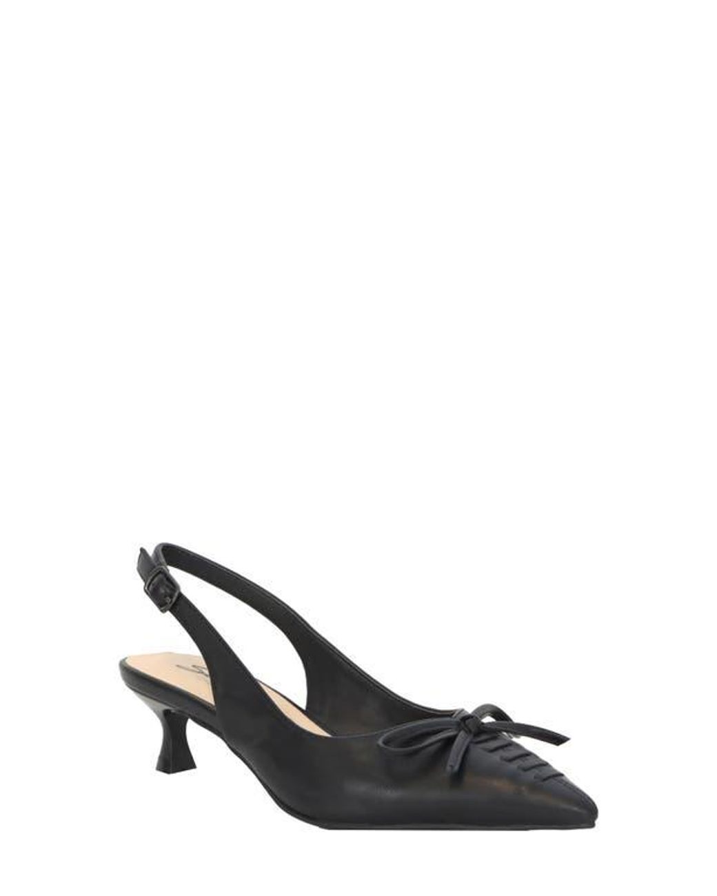 Seven7 Black Slingback Pump