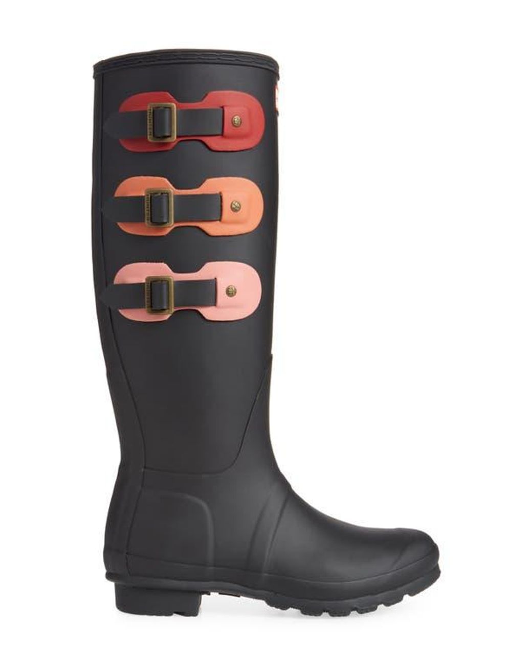 ◆HUNTER◆ WOMEN Original Buckle Toll Rain Boots Black Amazon.com | Hunter Women's Original Short Black 1 Boot 5 M