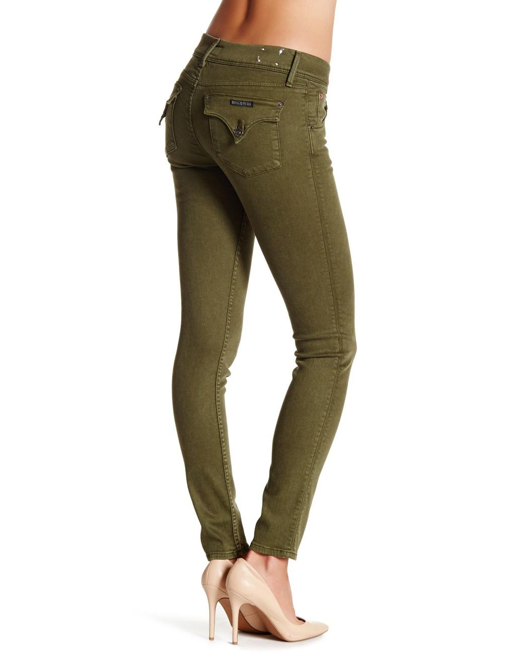 Hudson Jeans Collin Flap Skinny Jean in Green | Lyst