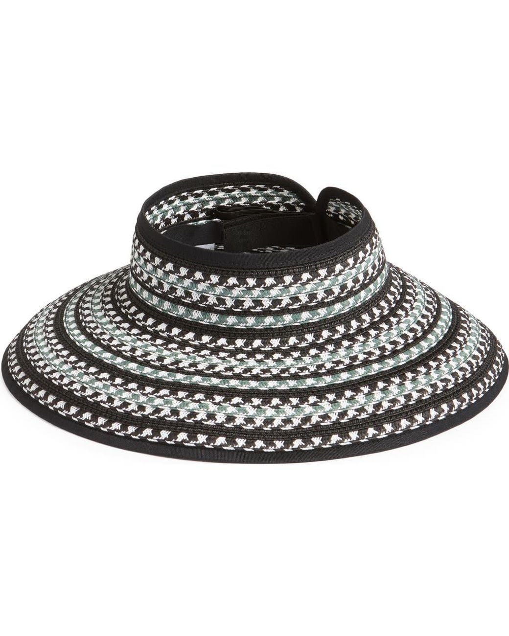 Nordstrom Black Packable Full Brim Visor