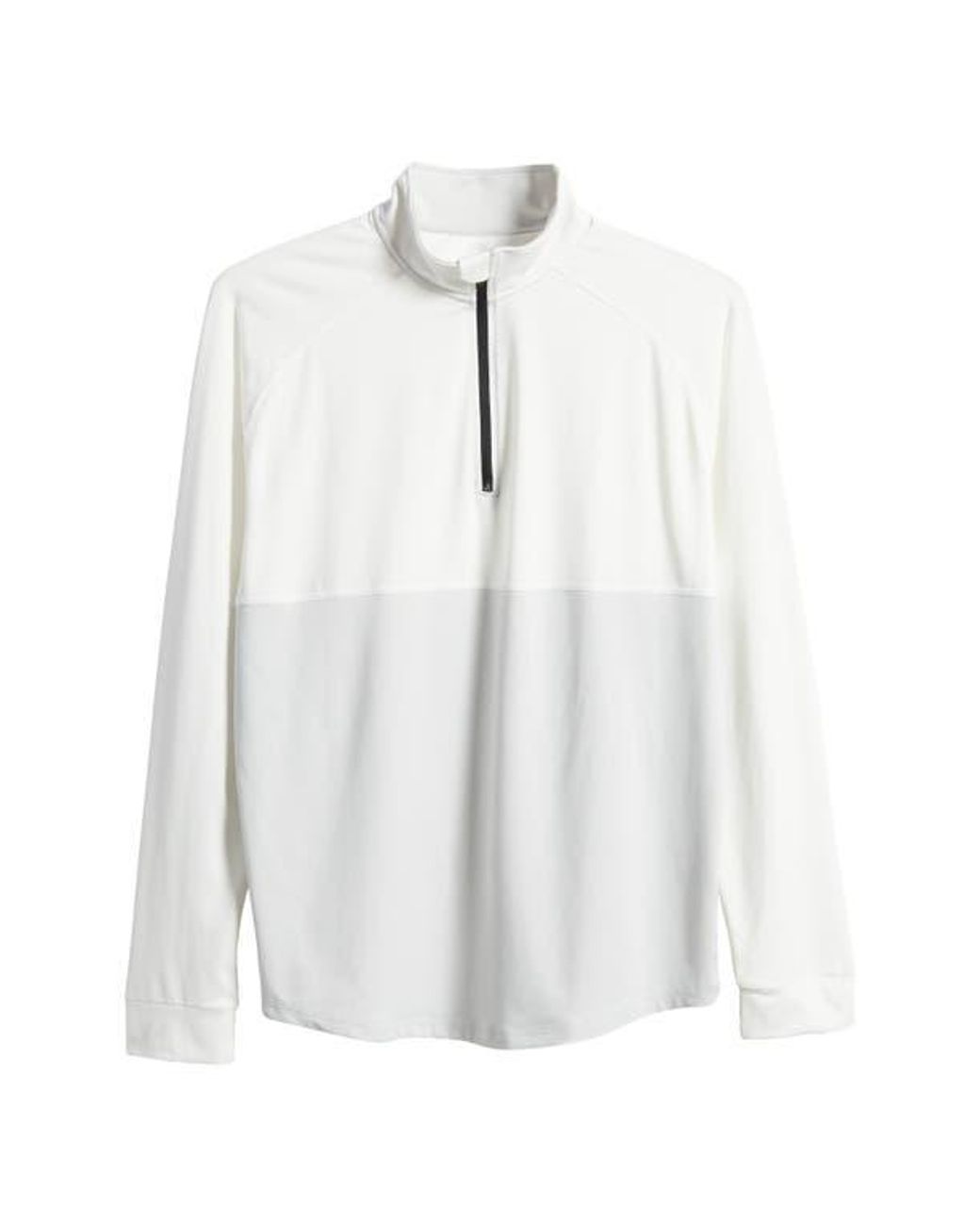 Swannies White Liam Quarter Zip Pullover for men