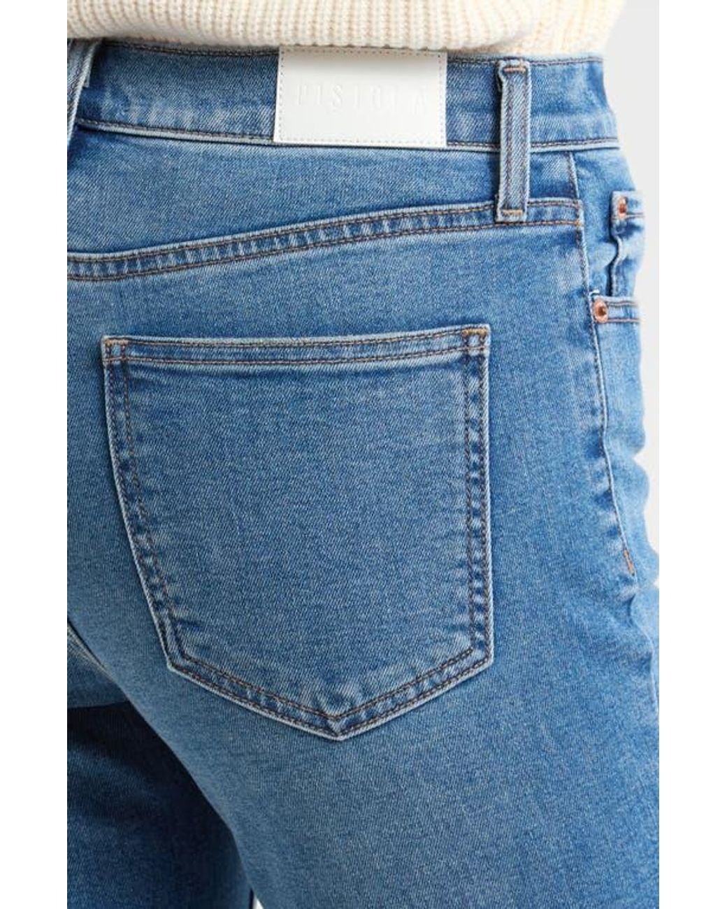 Pistola Blue Lennon High Waist Ankle Bootcut Jeans