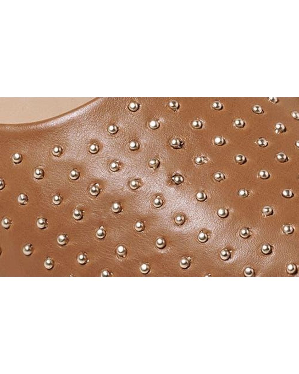 Beek Brown Swiftlet Studded Flat