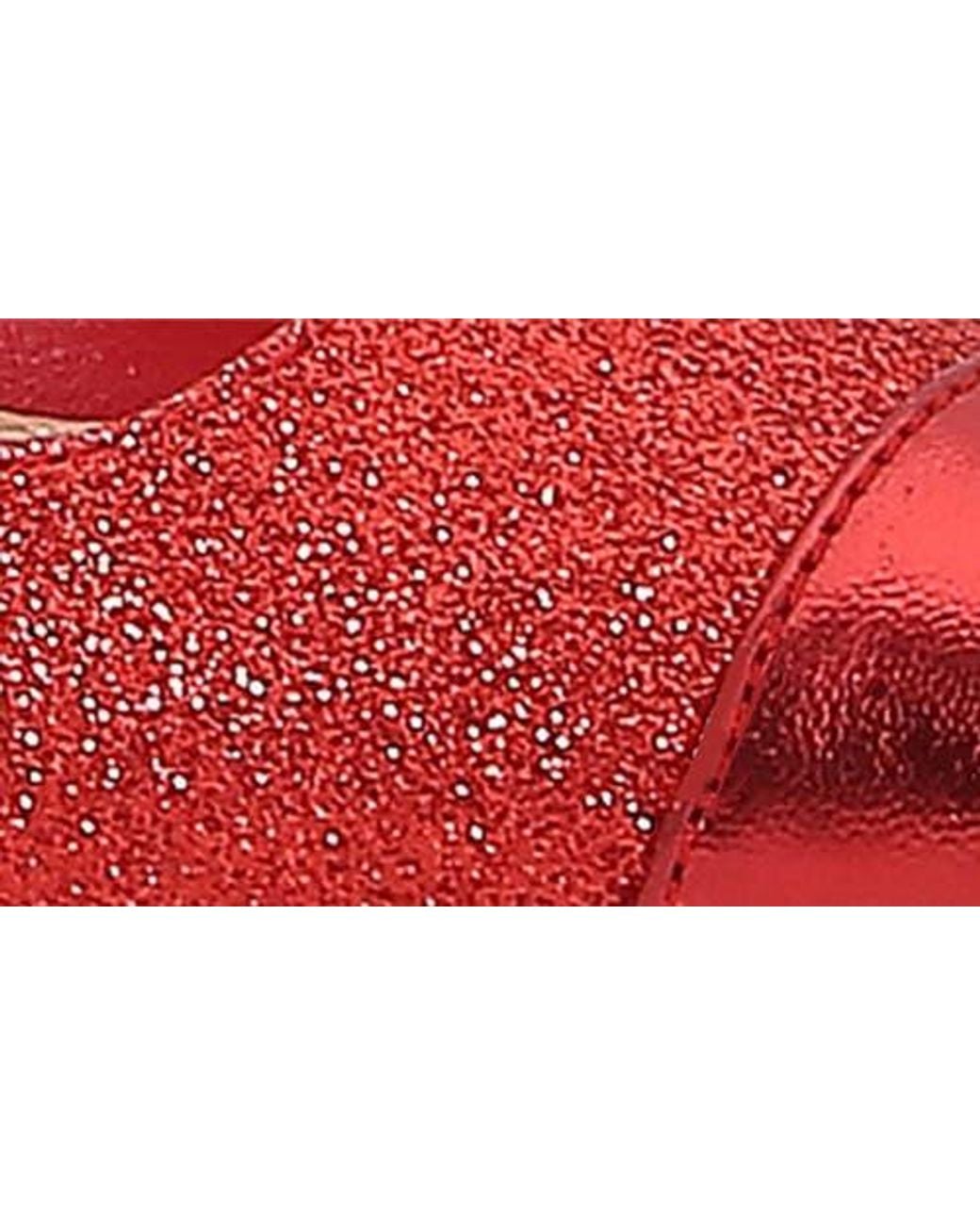 Lady Couture Red Saphire Pointed Toe Slingback Pump