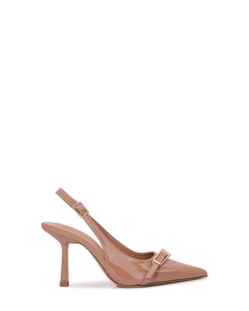 BERNESS Pink Coraline Pointed Toe Slingback Pump