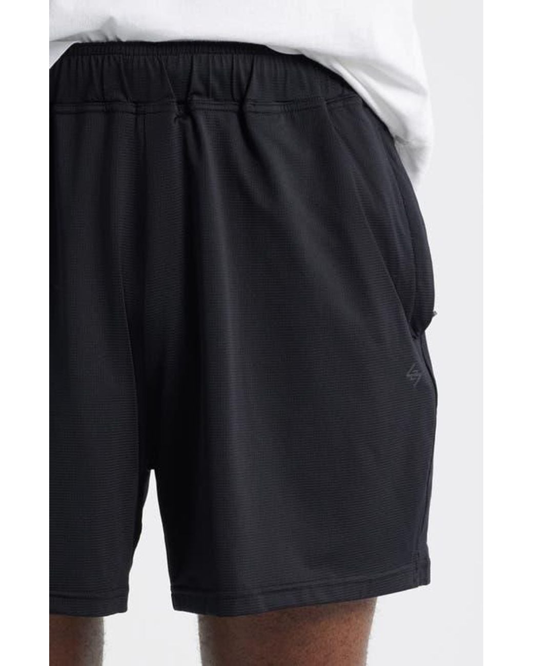 24/7 Black Dna Performance Mesh Shorts for men