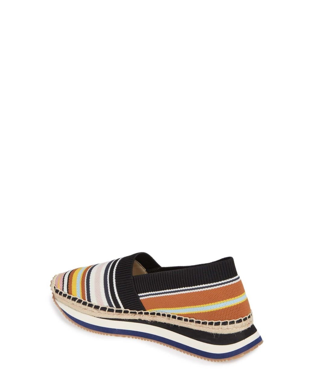 Daisy stripe sneaker deals tory burch