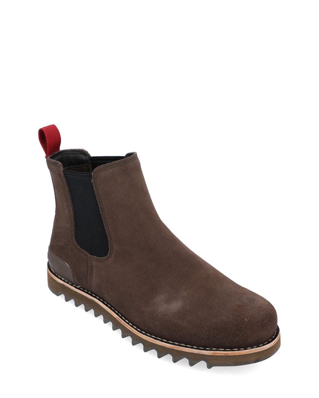 TERRITORY BOOTS Yellowstone Water Resistant Lug Chelsea Boot in Brown