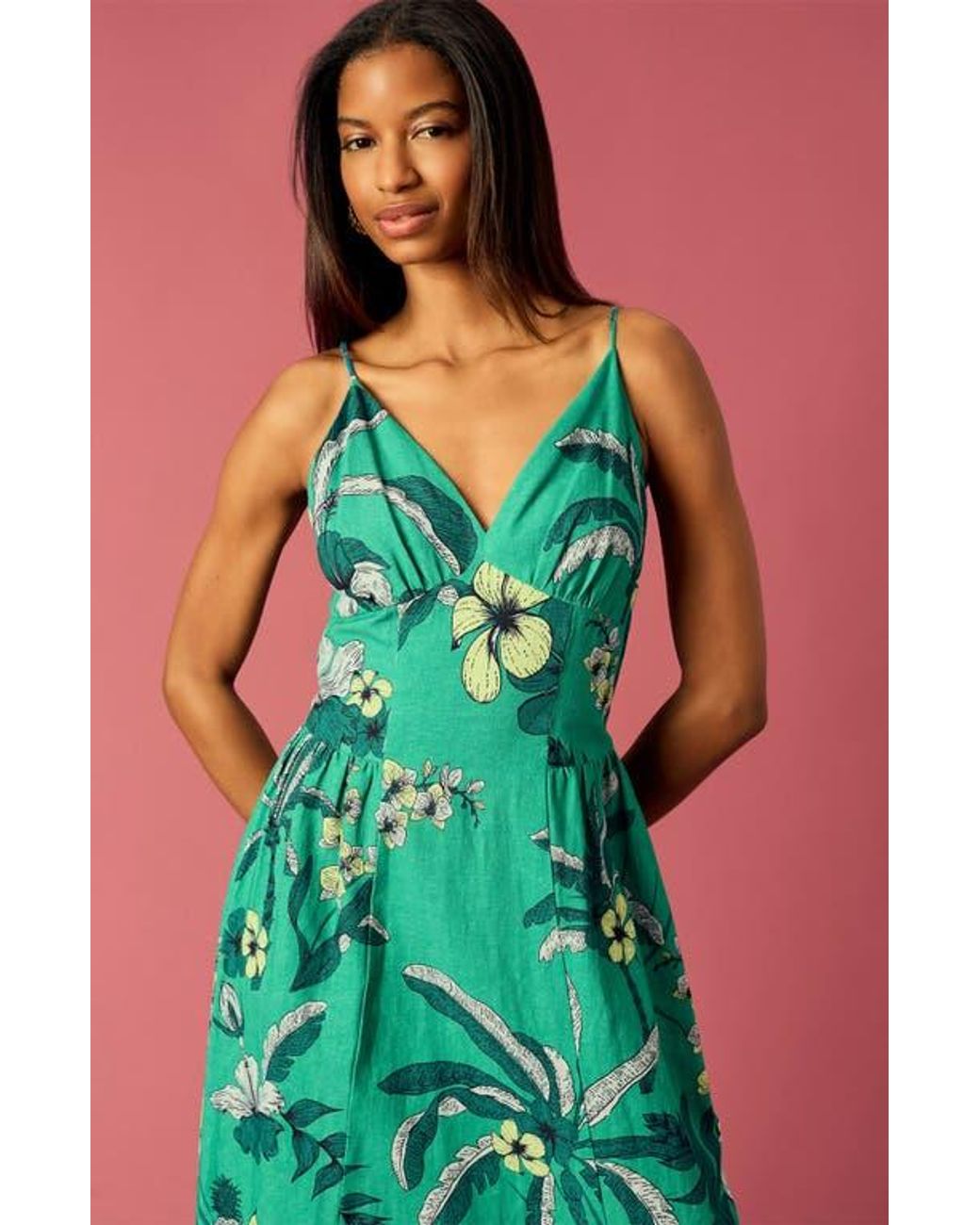slim fit dress slacks Donna Morgan for Maggy London Hilda Printed Mesh Midi Dress 0 main image 0