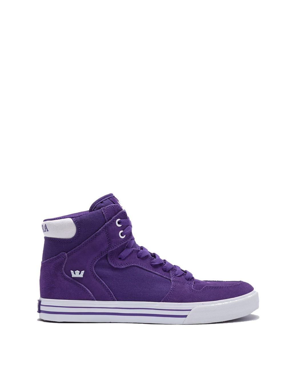 Supra Vaider Suede Top Sneaker in Purple for Men | Lyst