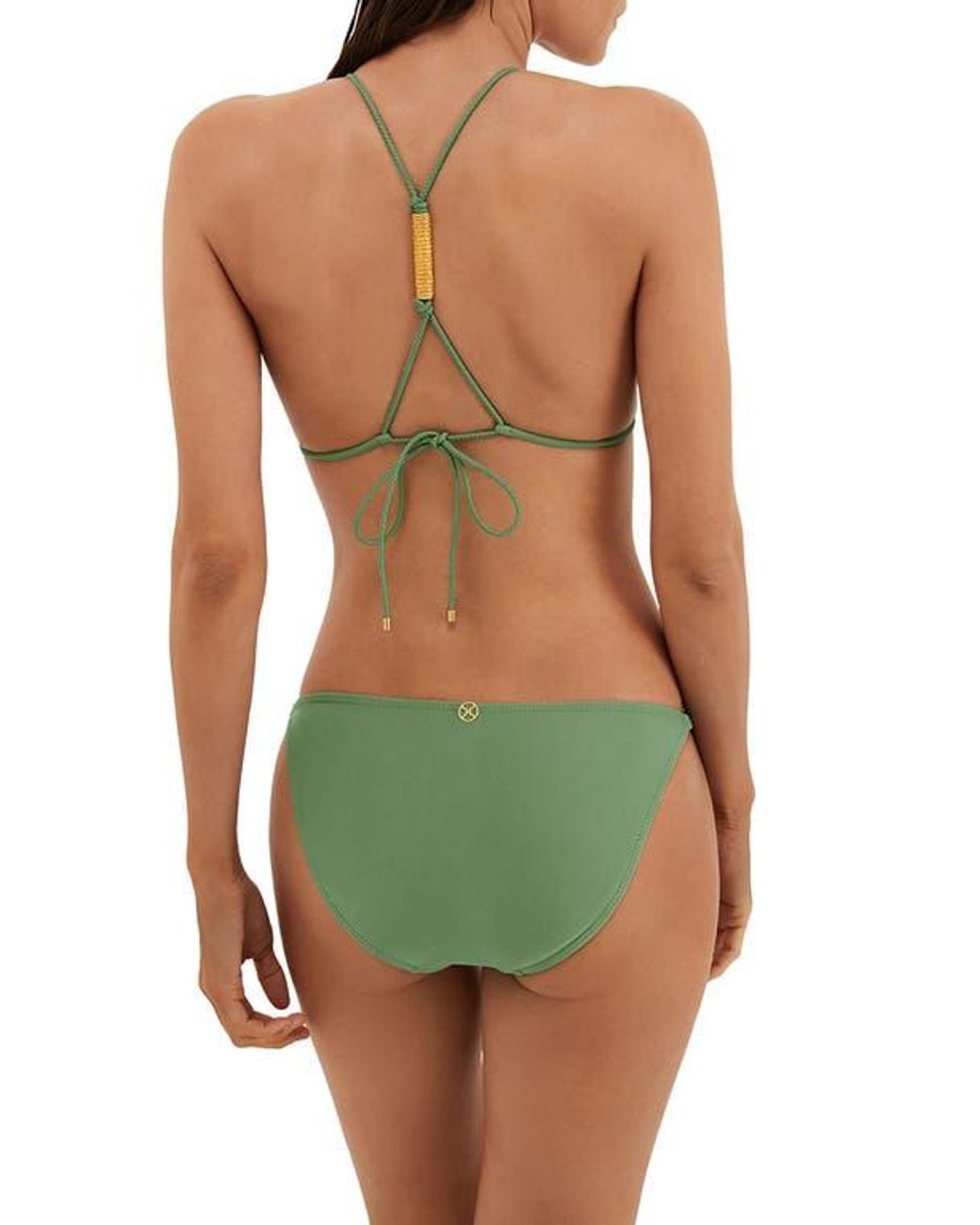 ViX Green Stacy Double Strap Bikini Bottoms