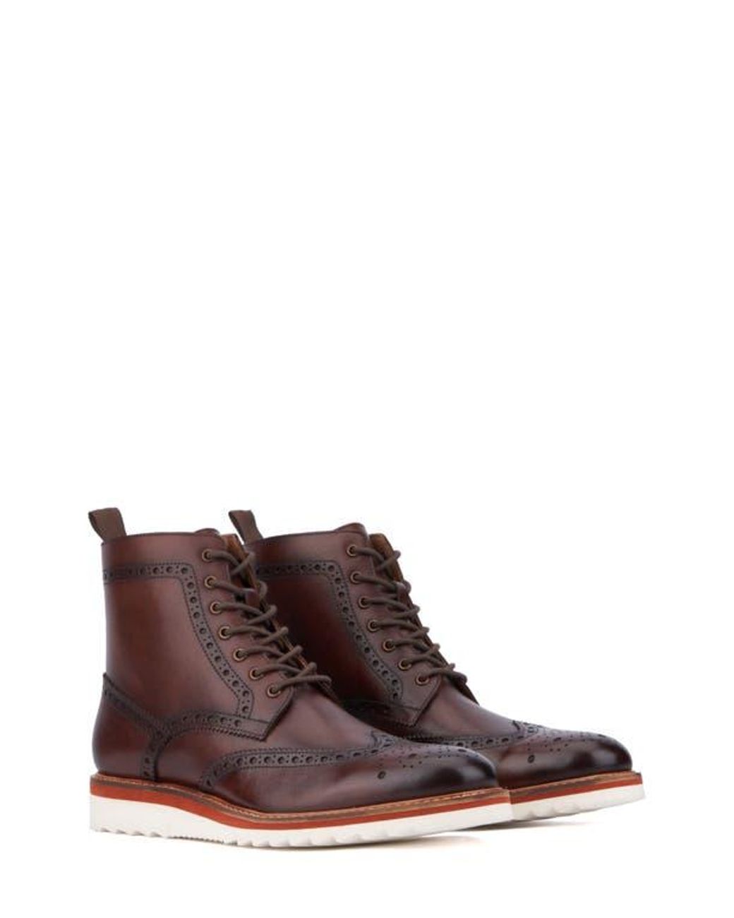 Vintage Foundry Brown Parker Wingtip Boot for men
