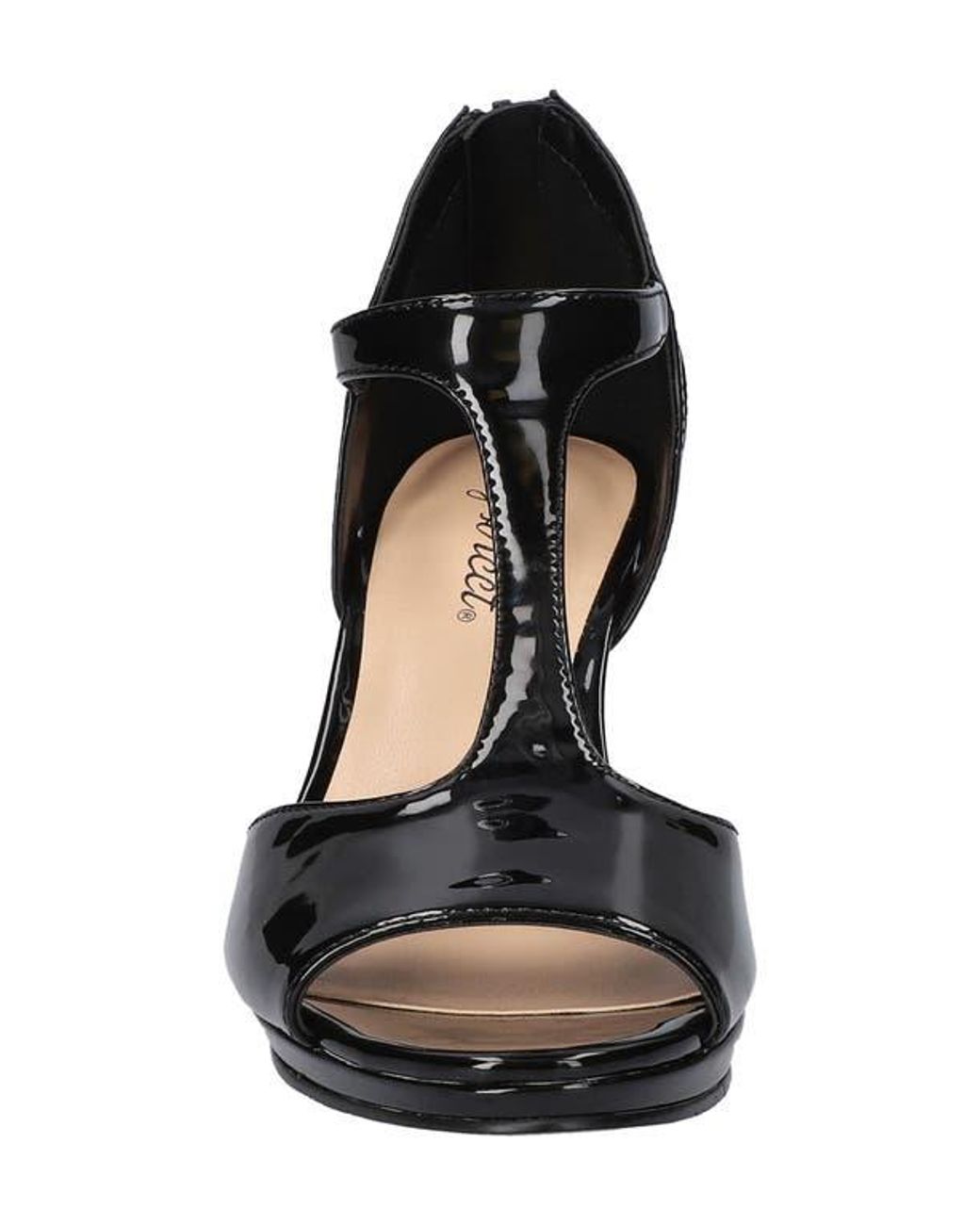 Easy Street Black Flash Sandal