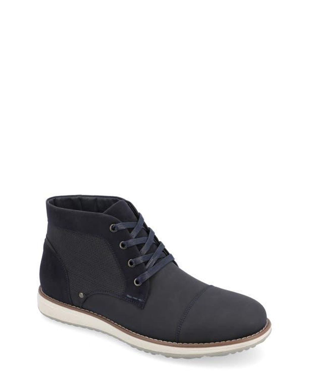 Vance Co. Black Austin Cap Toe Chukka Boot for men