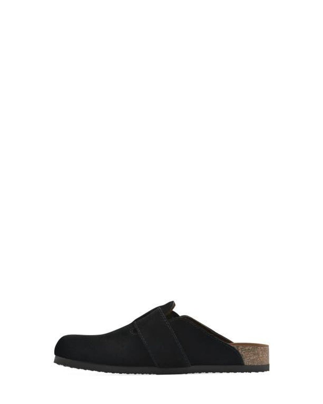 White Mountain Black Big Easy Buckle Mule