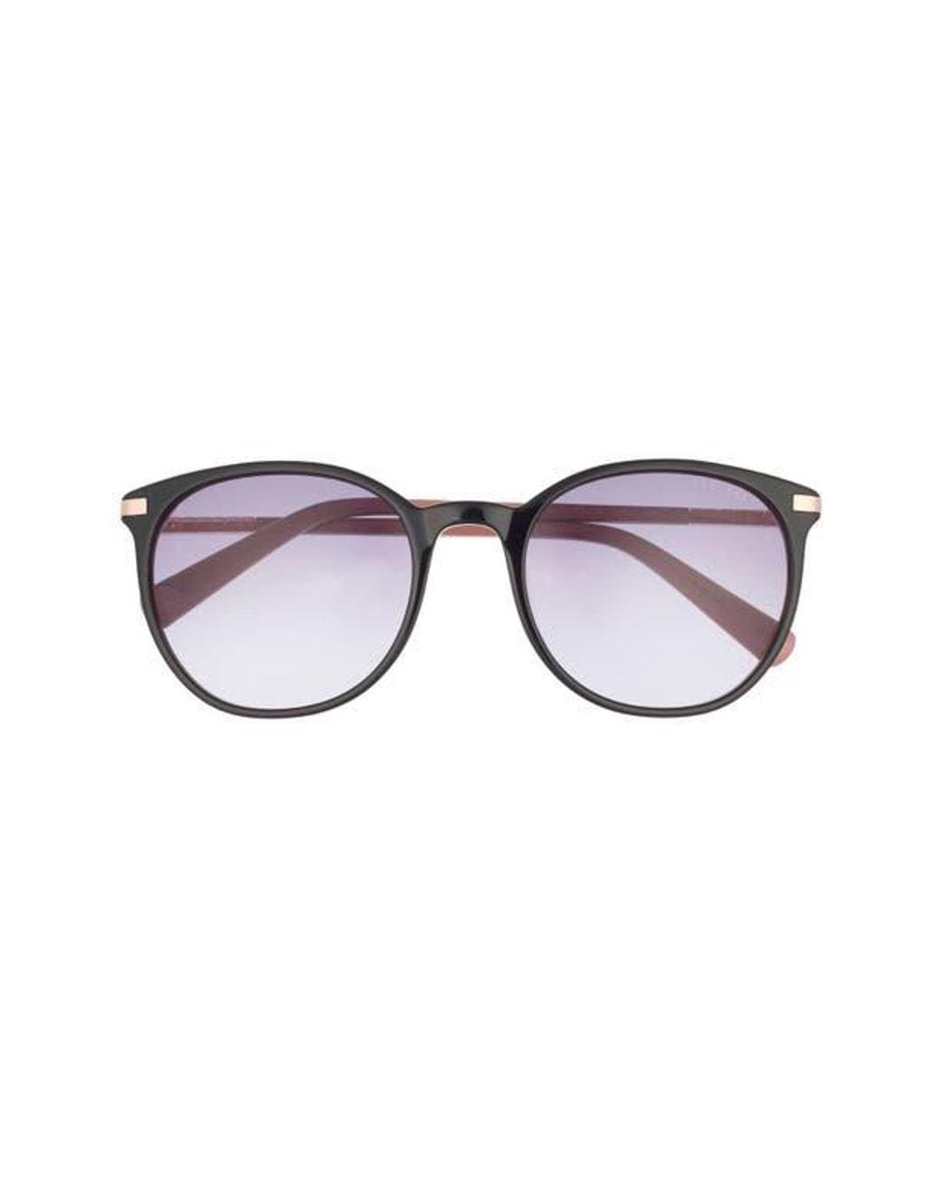 Ted Baker Black 53Mm Round Sunglasses