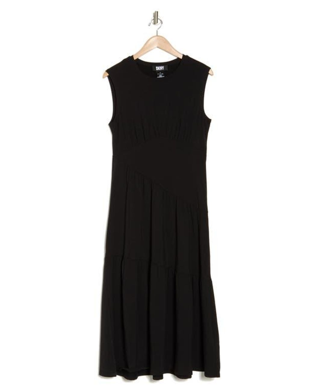 dkny tiered maxi dress DKNY Women's A-Line Tiered Maxi Dress in Indigo
