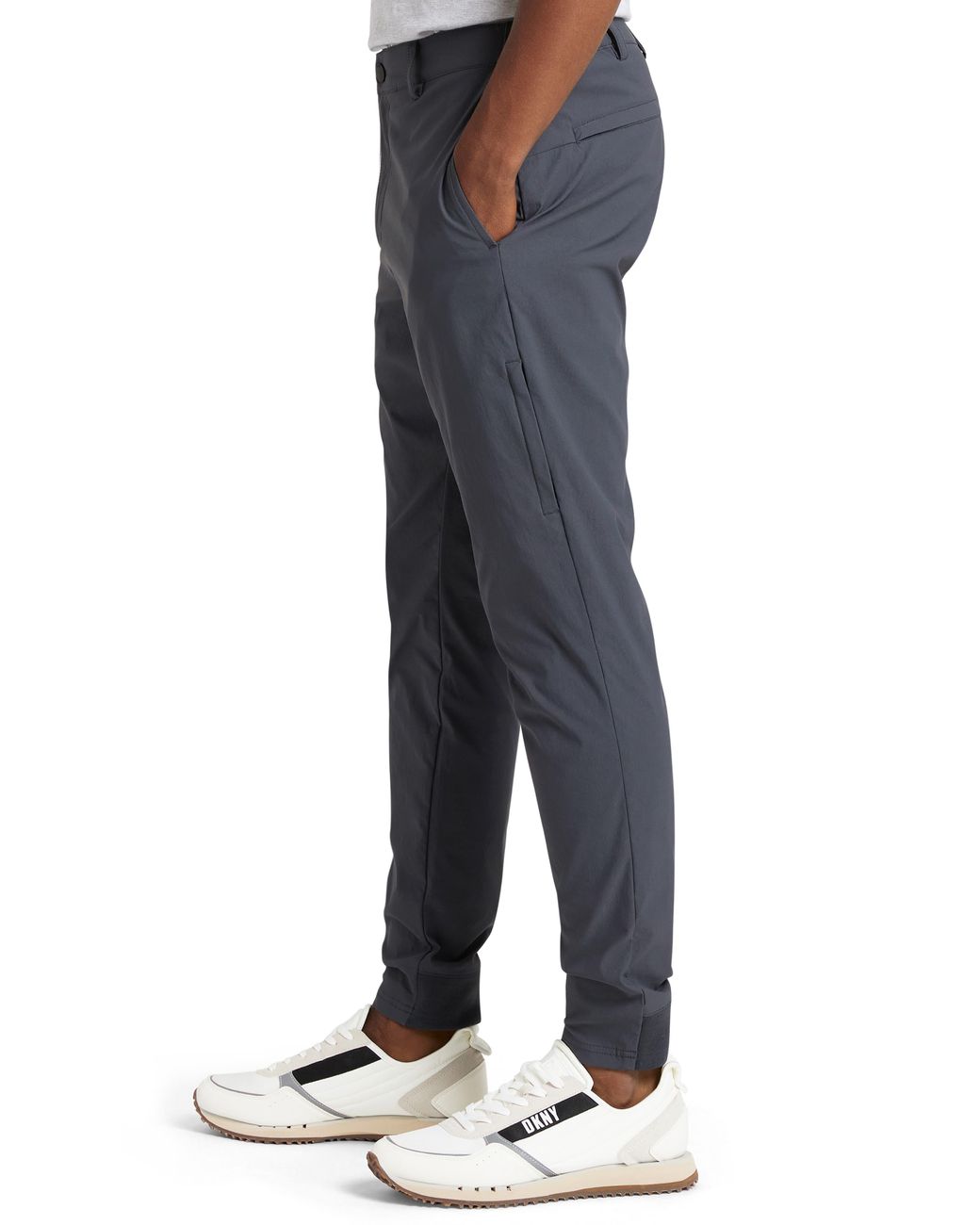 dkny brushed jersey pant with pockets
