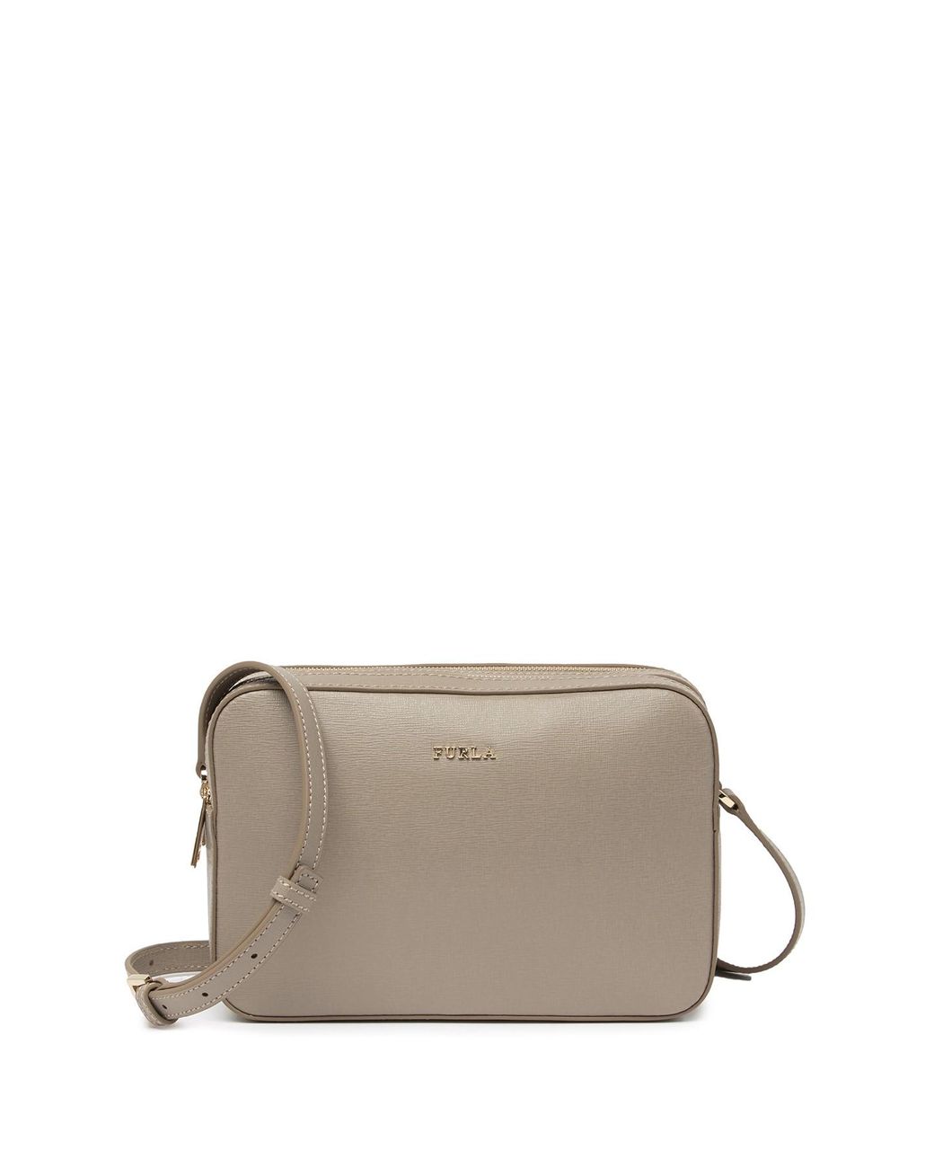 Furla Lilli Xl Double Zip Leather Crossbody Camera Bag | Lyst