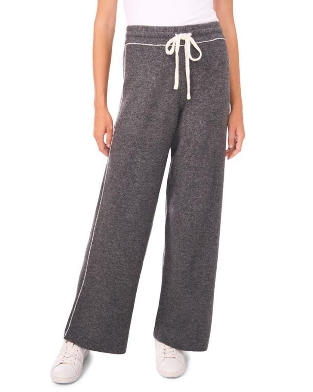 Vince Camuto Gray Knit Drawstring Pants