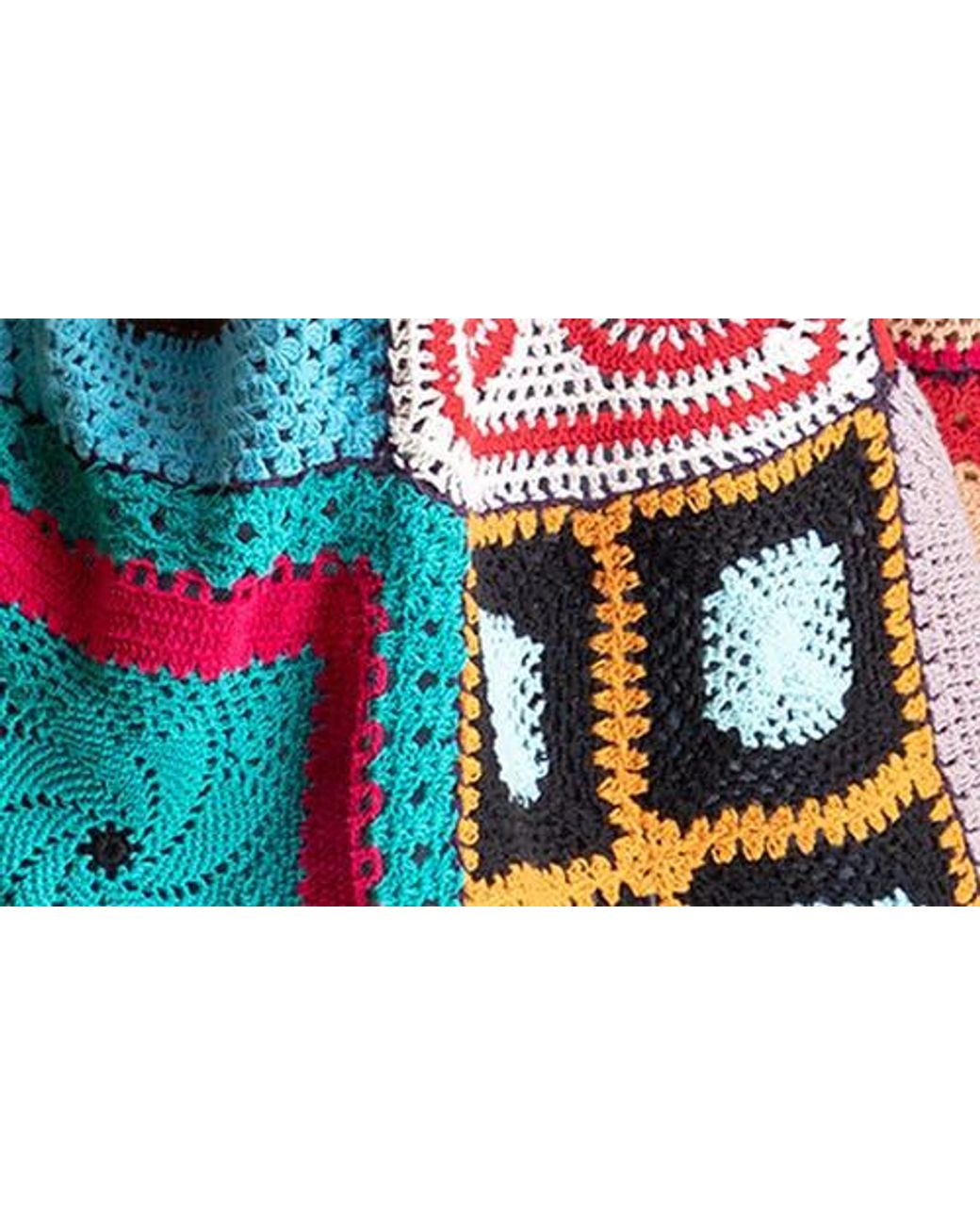 Saachi Red Crochet Cotton Jacket
