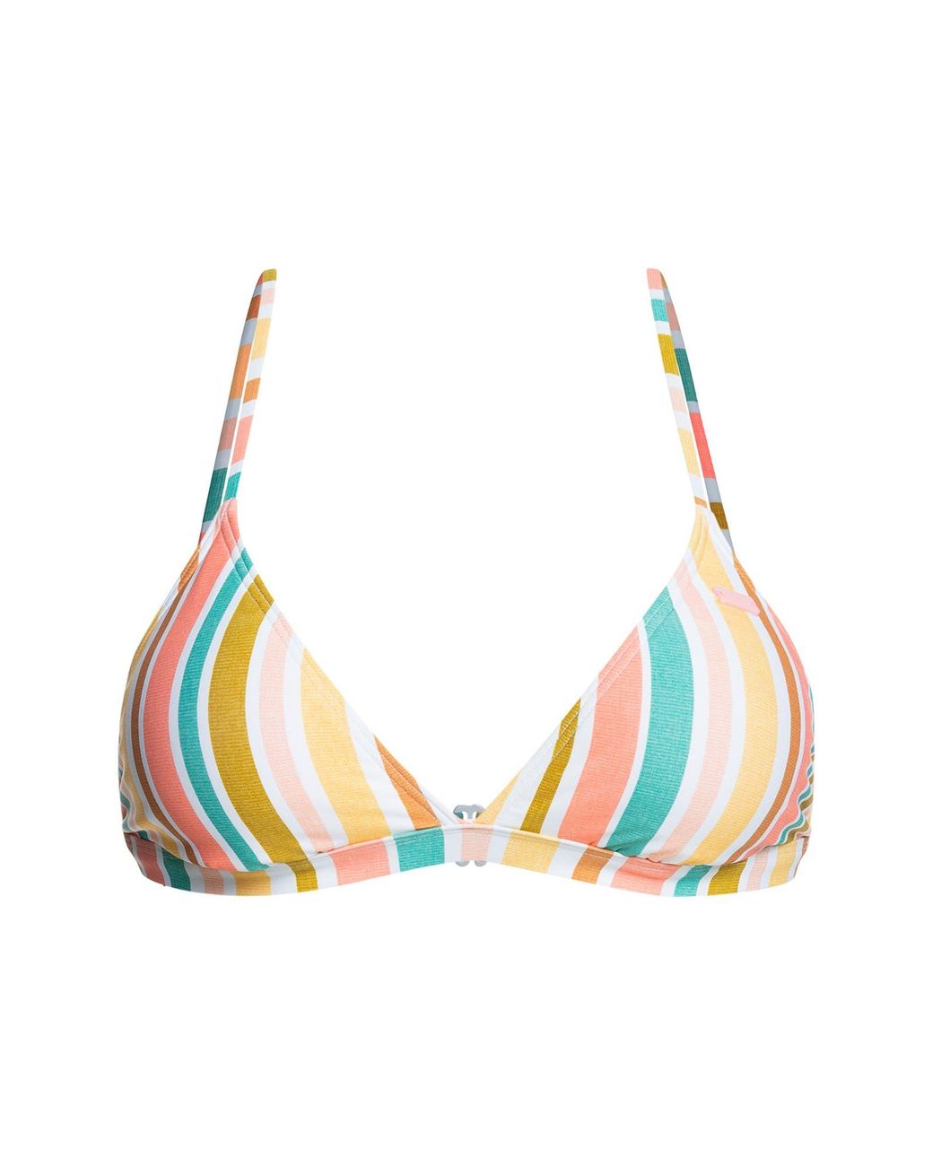 Roxy Beach Classic Fixed Triangle Bikini Top In Bright White Aloha ...