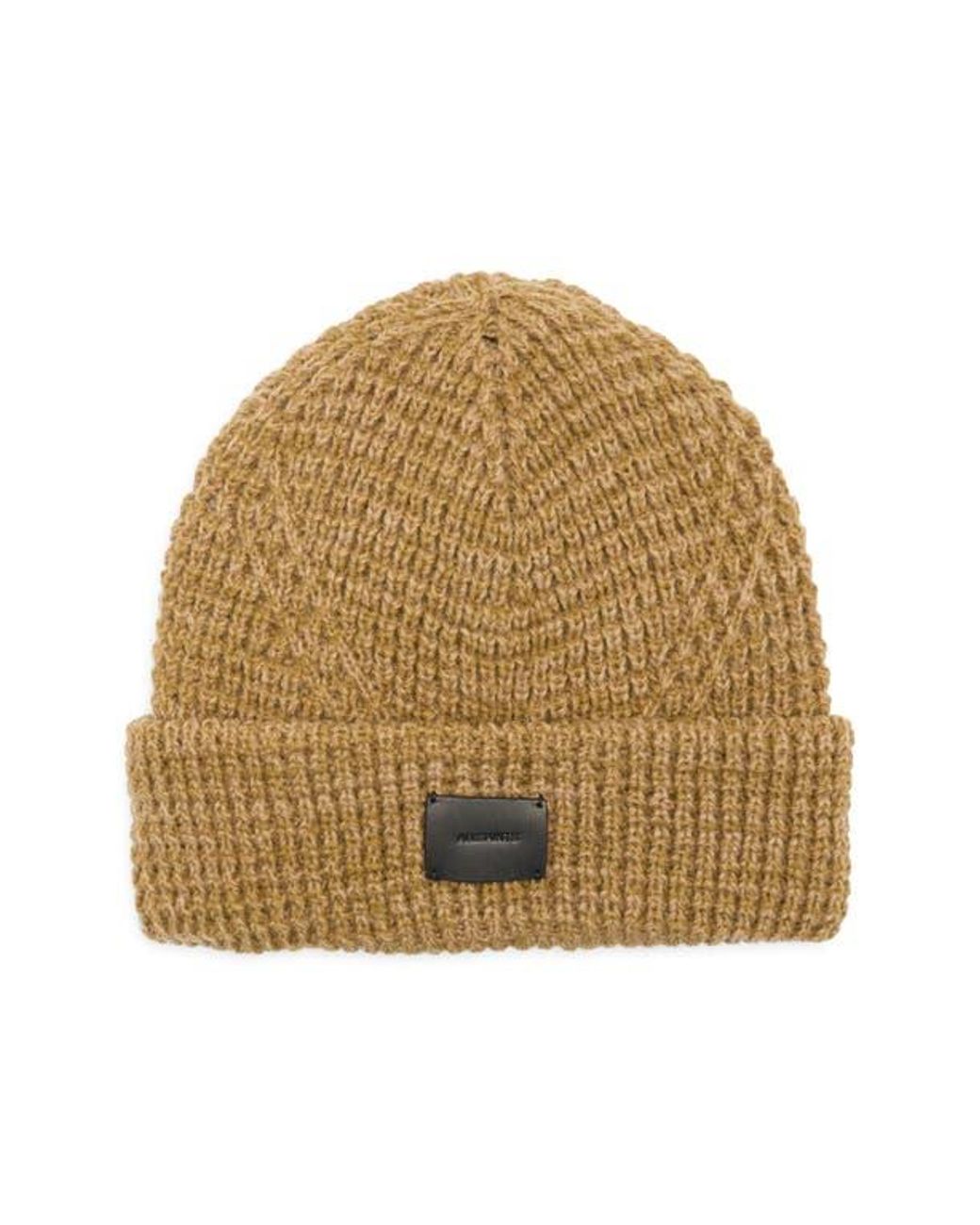 AllSaints Angled Stitch Marled Beanie in Natural | Lyst display picture 2