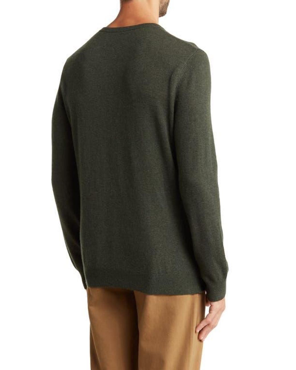 Autumn Cashmere V Neck Merino Wool Cashmere Sweater in Green for Men Lyst