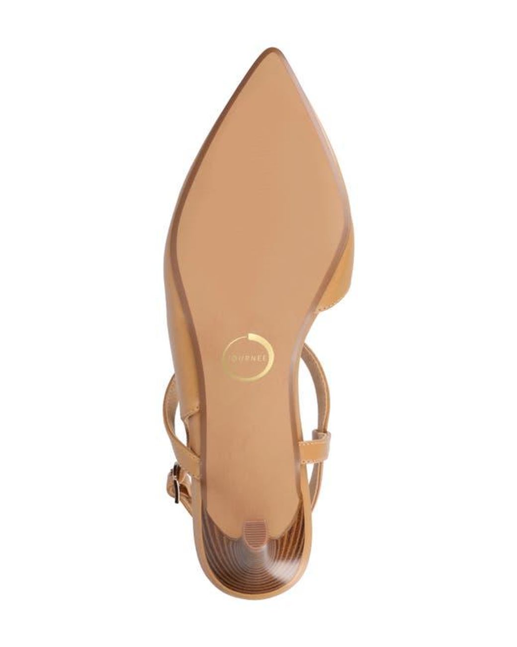 Journee Collection Natural Scipio Pointed Toe Pump