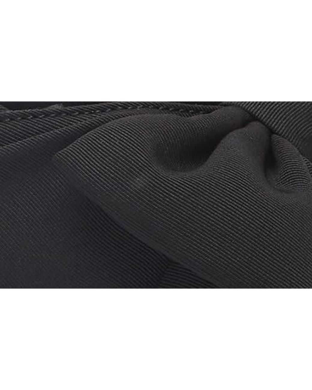 Mango Black Lasy Bow Slide Sandal