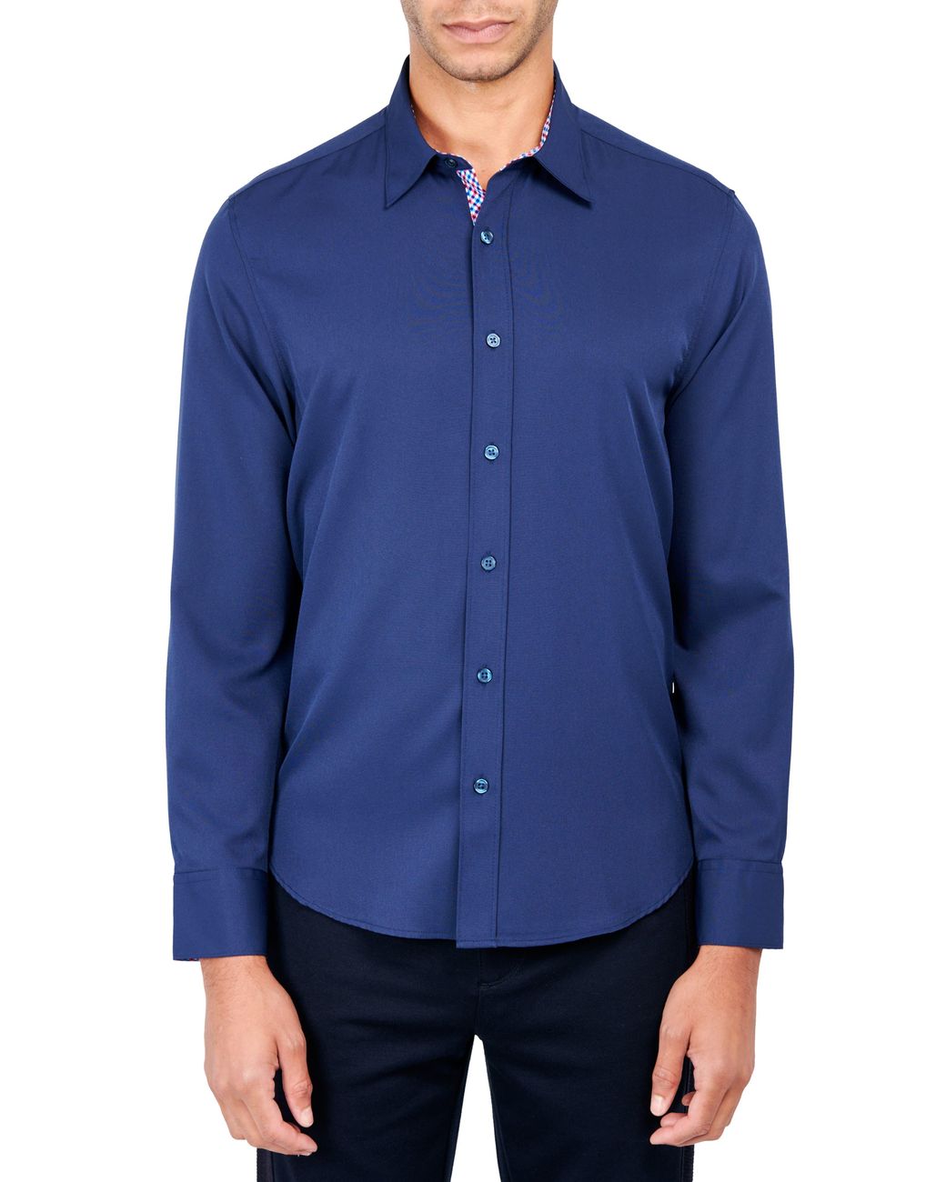 Con.struct Solid 4way Stretch Slim Fit Buttondown Shirt in Blue for Men Lyst