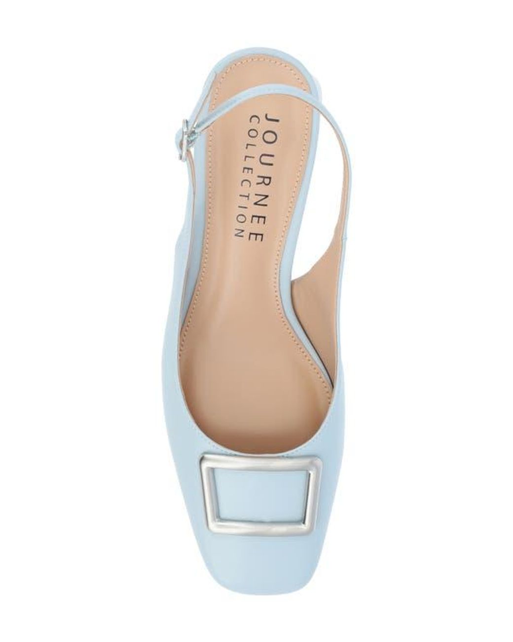 Journee Collection Blue Everlee Slingback Pump