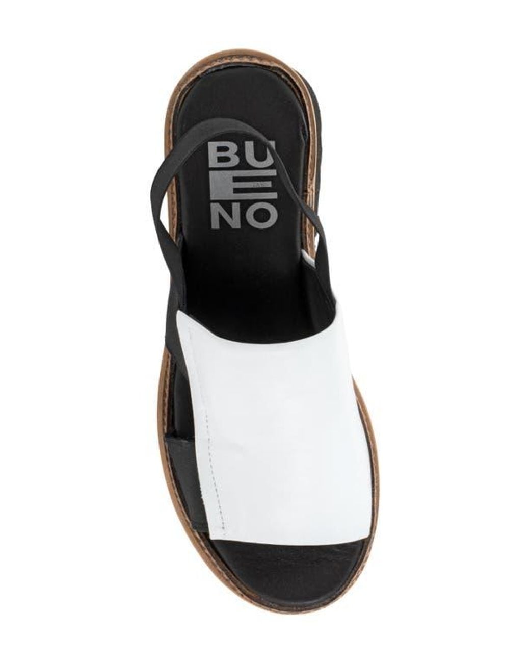 BUENO Black Amy Slingback Platform Sandal