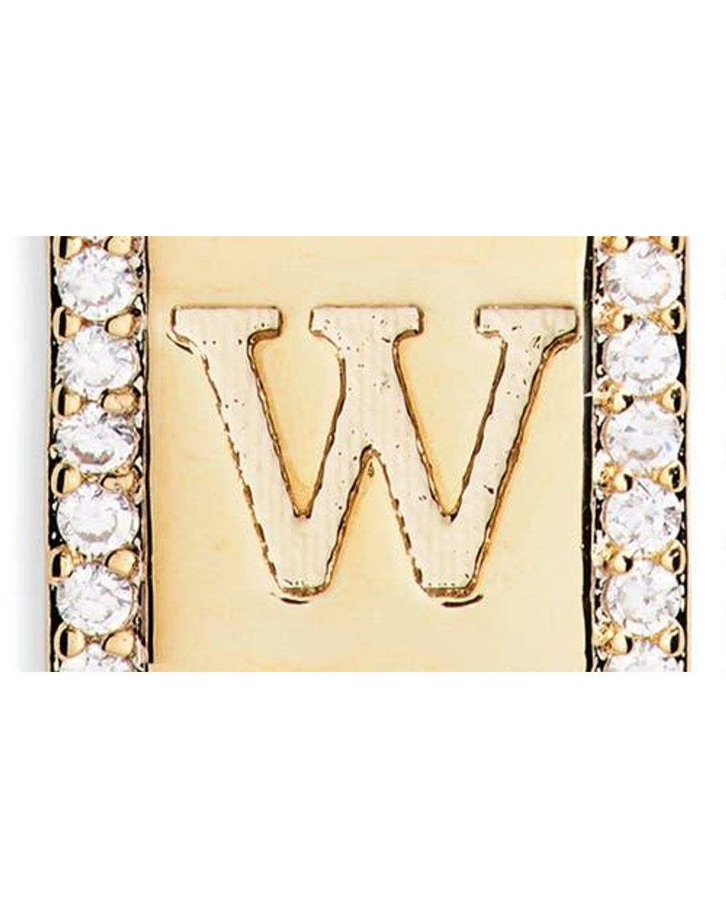 Leith Metallic Initial Pendant Necklace