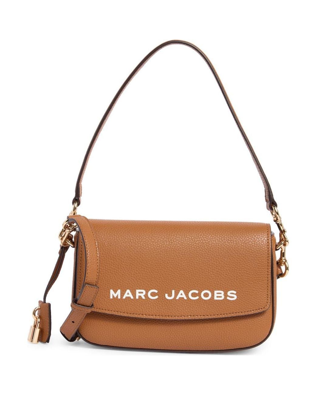 Marc Jacobs The Bold Saddle Leather Shoulder Bag in Brown | Lyst