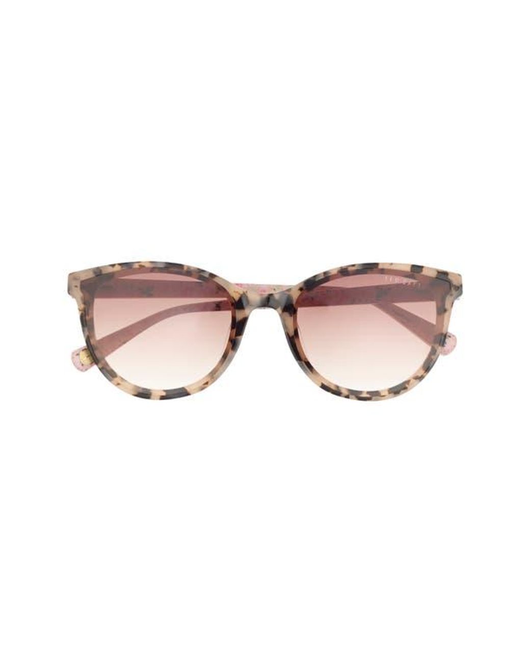 Ted Baker Pink 58Mm Gradient Round Sunglasses