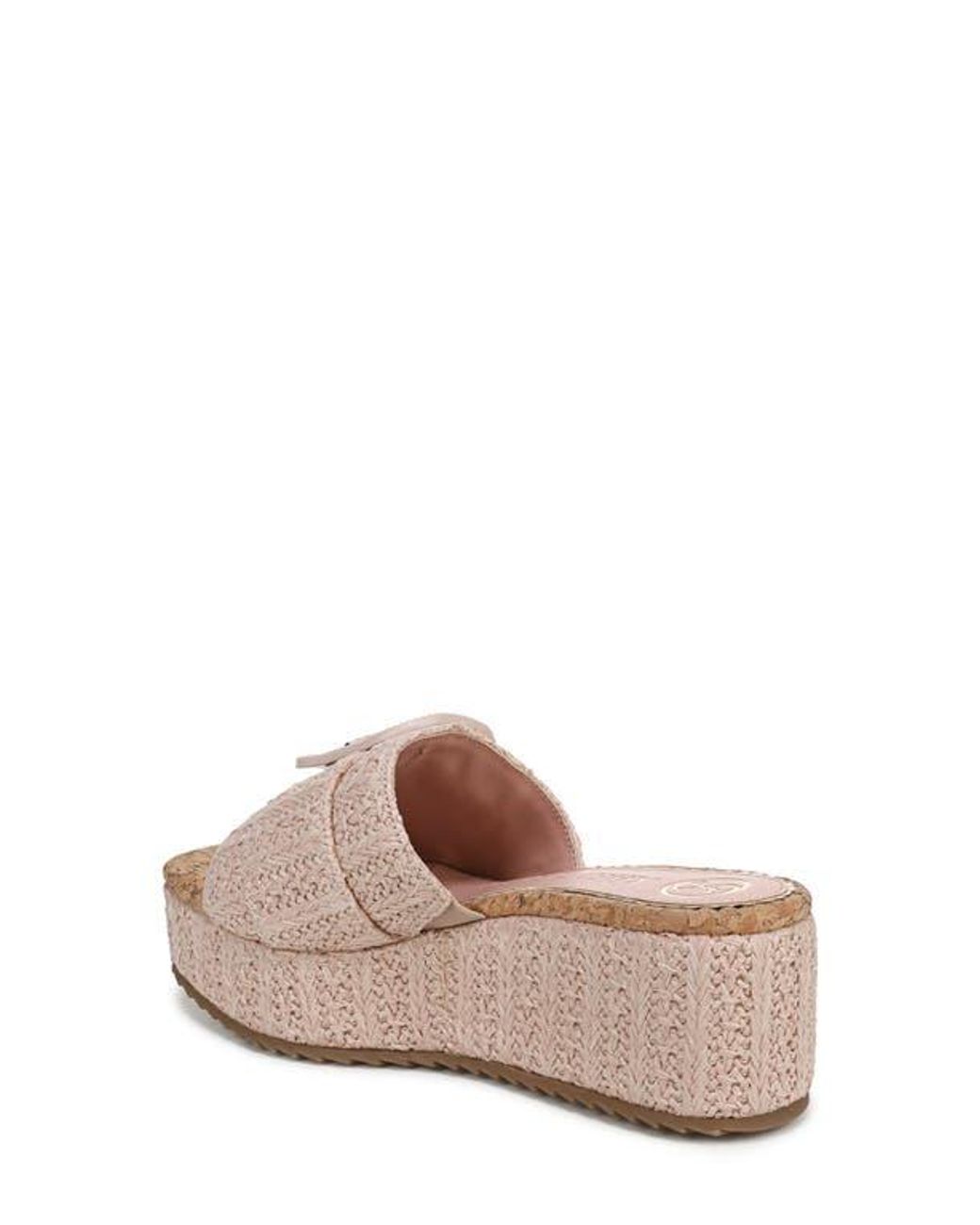 Sam & Libby Pink Crysta Platform Slide Sandal