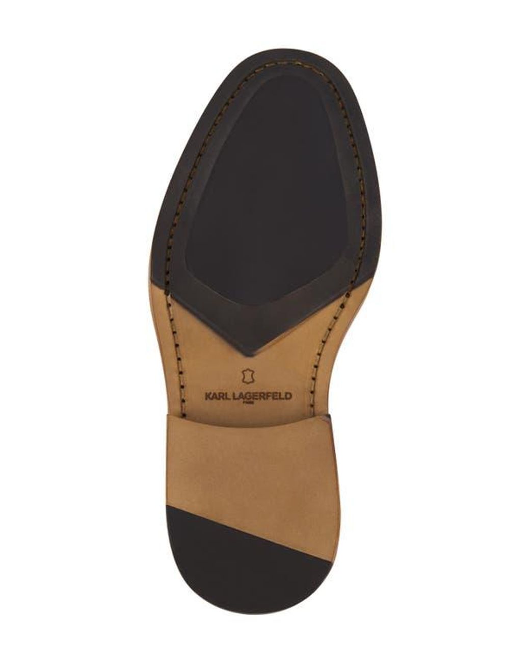 Karl Lagerfeld Brown Wingtip Derby for men