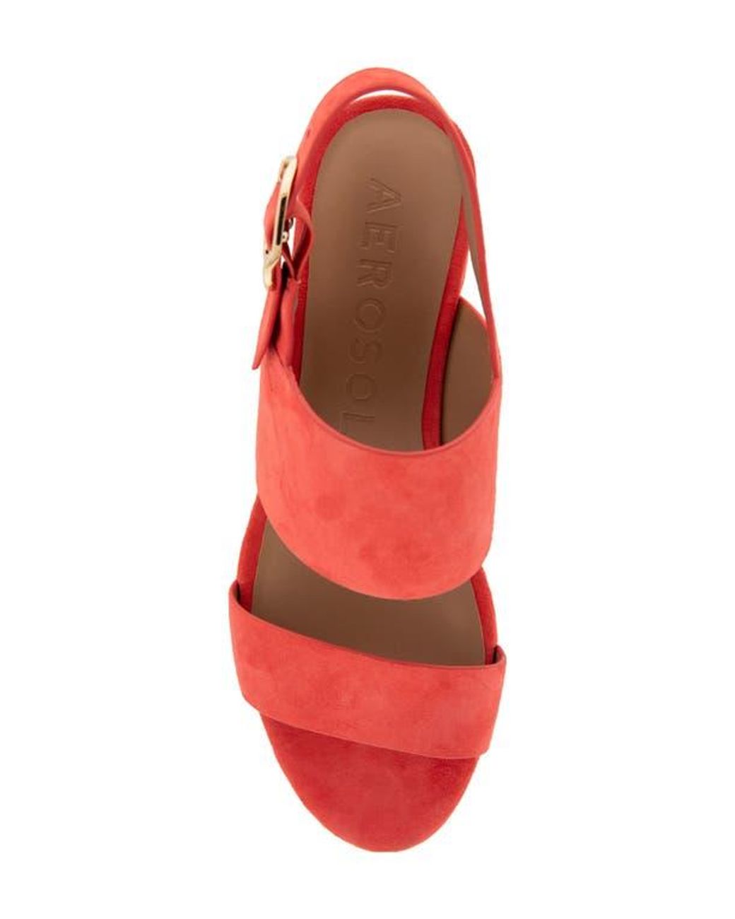 Aerosoles Red Camera Platform Sandal