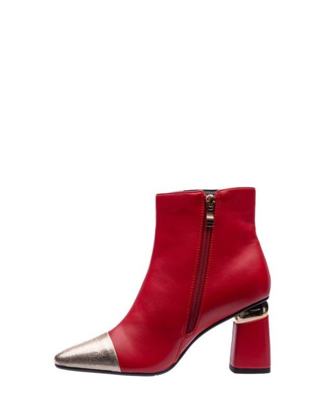 Ninety Union Red Two-Tone Bootie