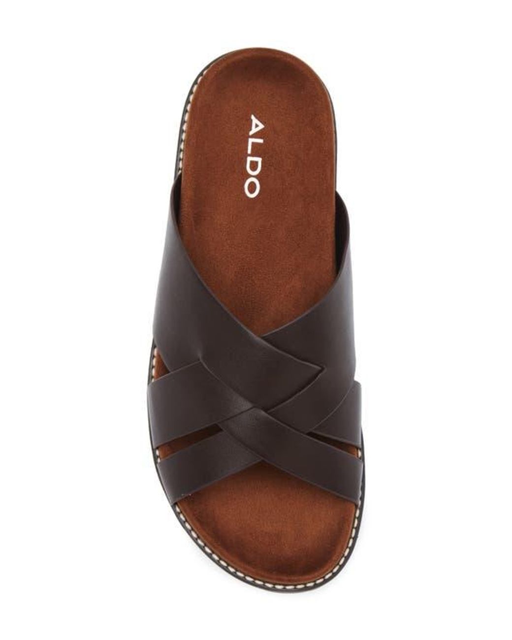 ALDO Brown Amar Slide Sandal for men