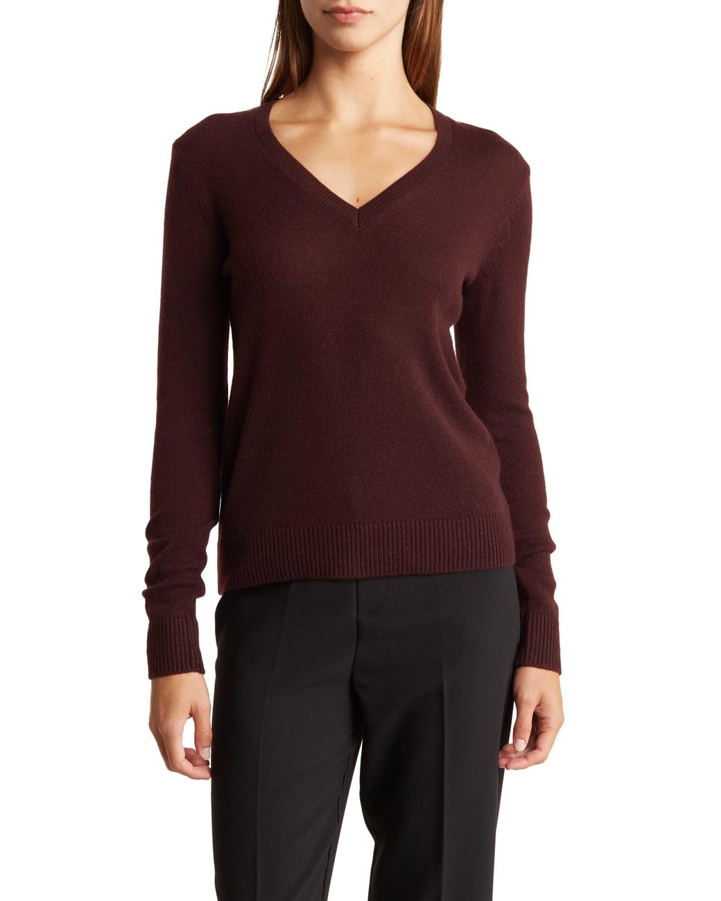 Theory cashmere v neck sweater sale