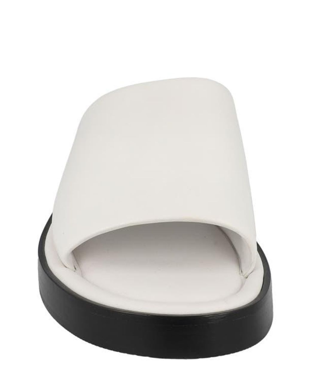 Ferragamo White Slide Sandal for men
